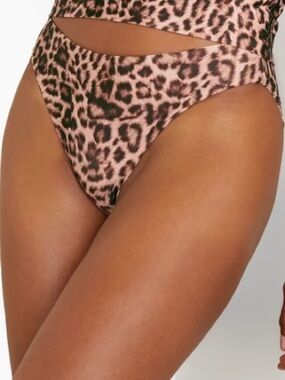 NWT Beach Riot ‘Chelsea’ Leopard Print Bikini Briefs Size XS